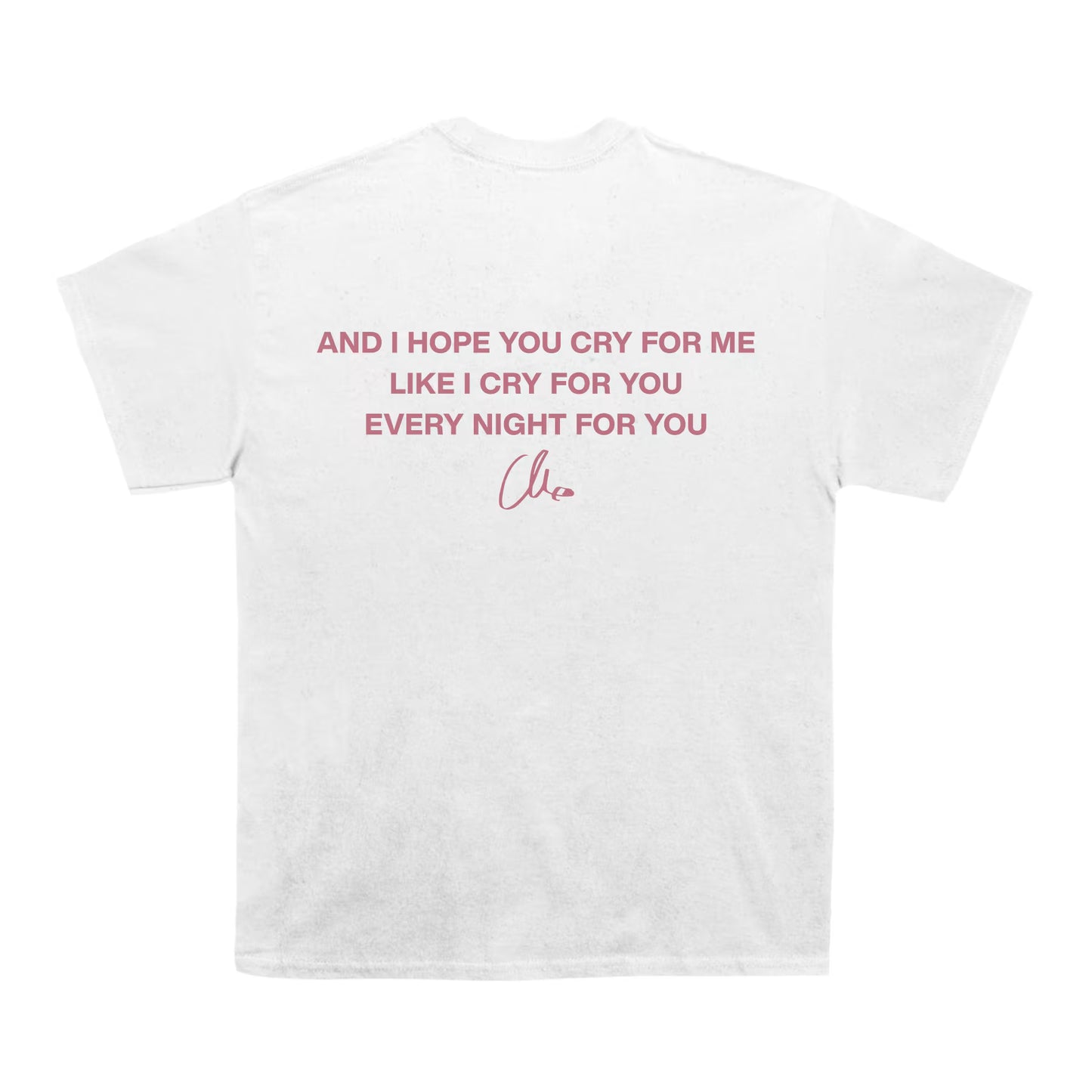 The Weeknd Cry For Me Lyrics T-shirt