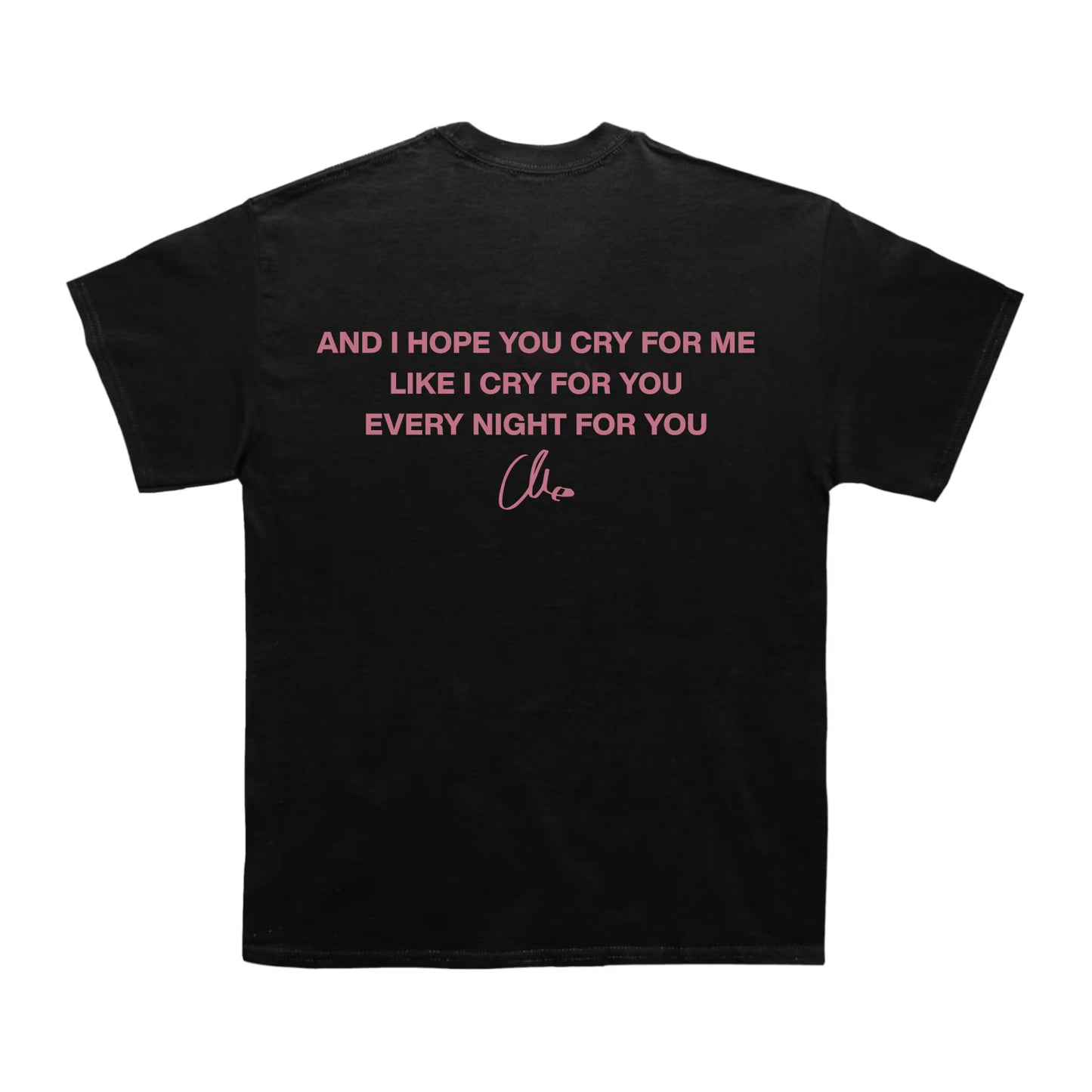The Weeknd Cry For Me Lyrics T-shirt