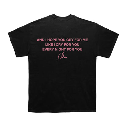 The Weeknd Cry For Me Lyrics T-shirt