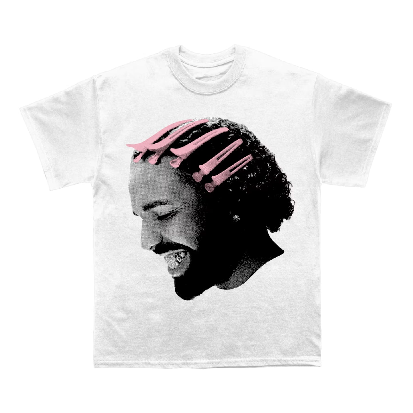 Drake Pink Clips Face T-Shirt