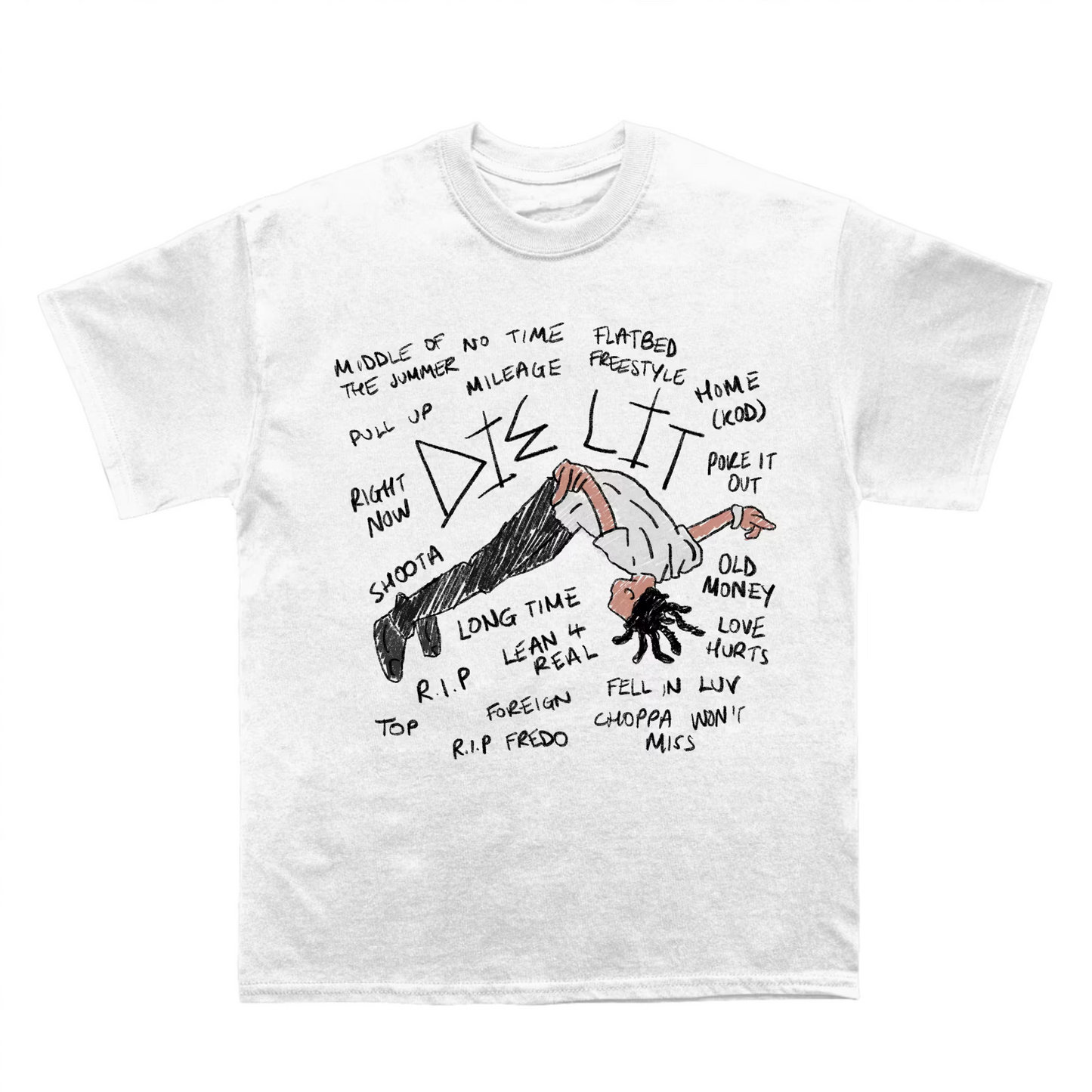 Playboi Carti Die Lit Cartoon T-shirt