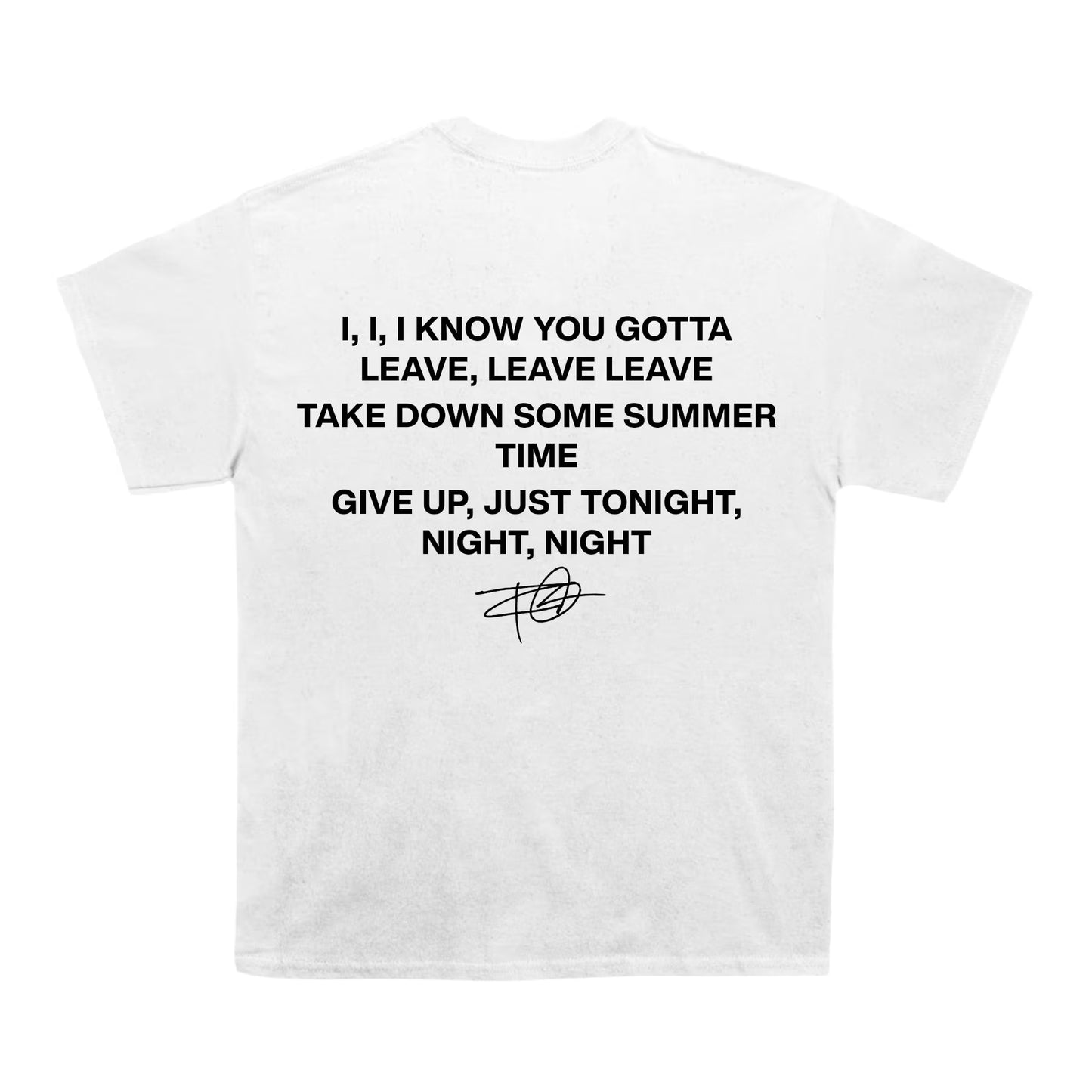 Frank Ocean Self Control Lyrics T-Shirt